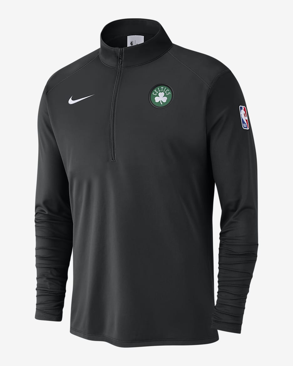 Boston Celtics Men s Nike NBA 1 2 Zip Long Sleeve Top